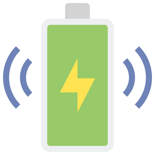 Wireless charging Generic color fill icon