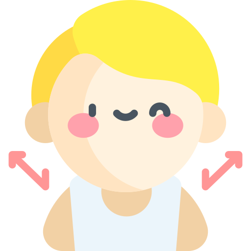 hombre Kawaii Flat icono