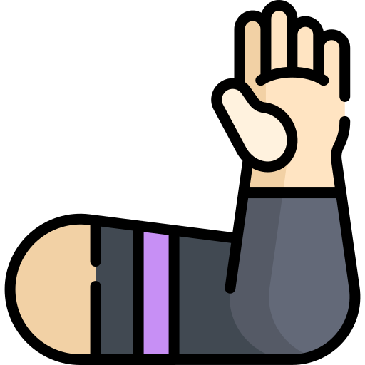 manicotto del braccio Kawaii Lineal color icona