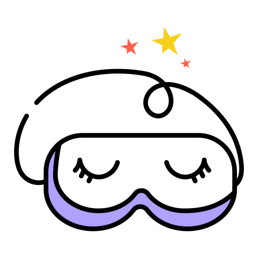 maschera per dormire Generic color lineal-color icona