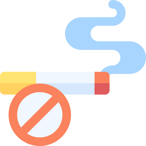 Курение запрещено Basic Rounded Flat иконка