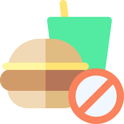 kein essen Basic Rounded Flat icon