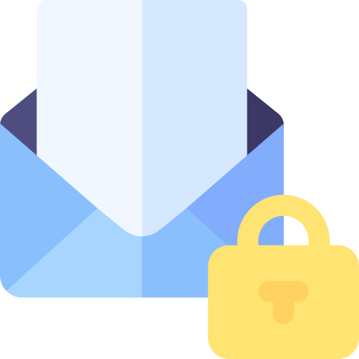 privacidad Basic Rounded Flat icono