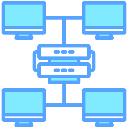 base de datos distribuida Generic color fill icono