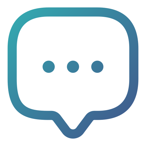 Chat Generic gradient outline icon