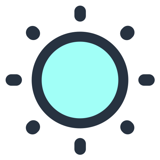 太陽 Generic color lineal-color icon