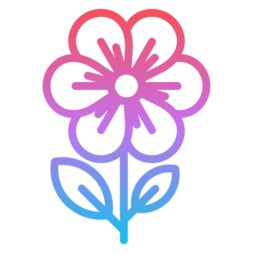 fleur Generic gradient outline Icône
