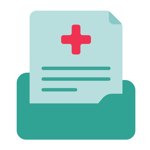 Medical folder Generic color fill icon