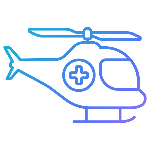 helikopter Generic gradient outline icoon