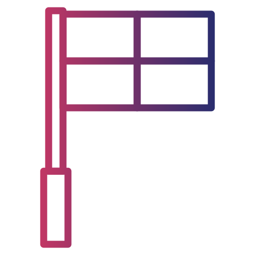 buitenspel Generic gradient outline icoon
