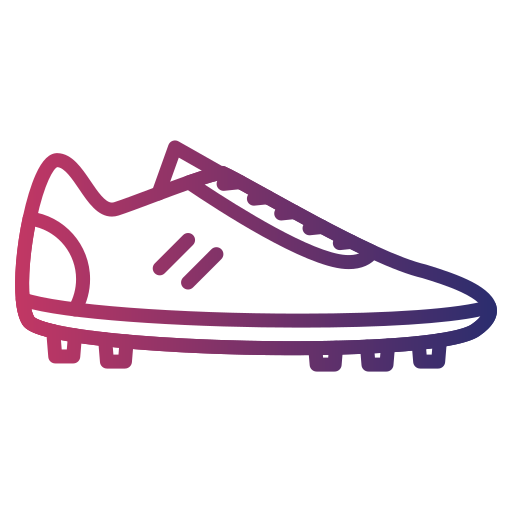 zapatos de fútbol Generic gradient outline icono