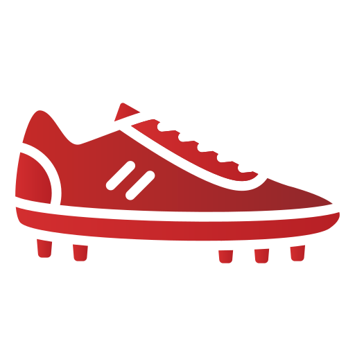 zapatos de fútbol Generic gradient fill icono