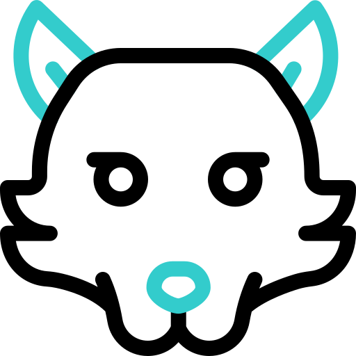 iberische wolf Basic Accent Outline icoon