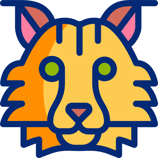 Iberian lynx Basic Accent Lineal Color icon