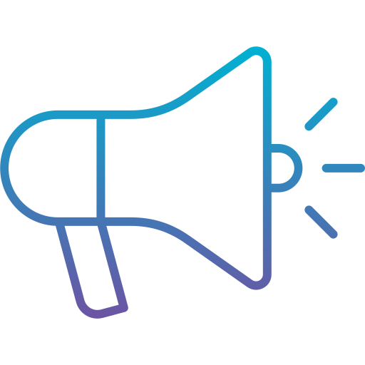 Megaphone Generic gradient outline icon