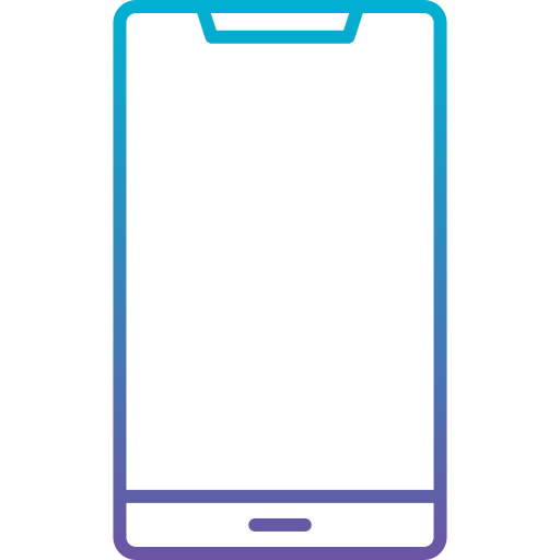 スマートフォン Generic gradient outline icon