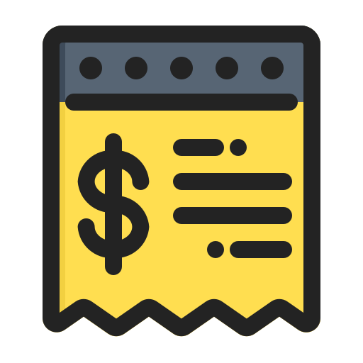 Invoice Generic color lineal-color icon