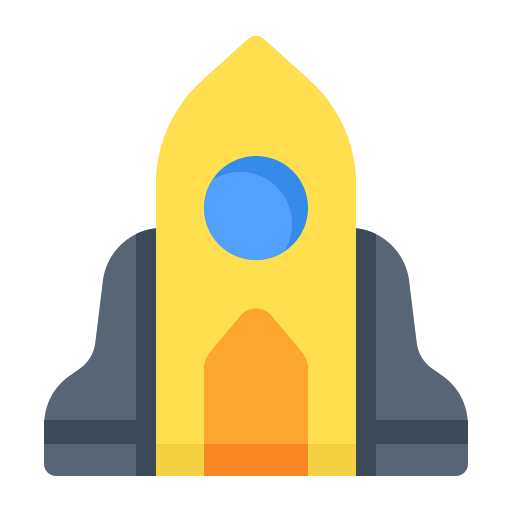 cohete de lanzamiento Generic color fill icono