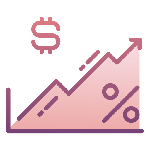 Interest rate Generic gradient lineal-color icon