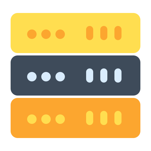 데이터 베이스 Generic color fill icon