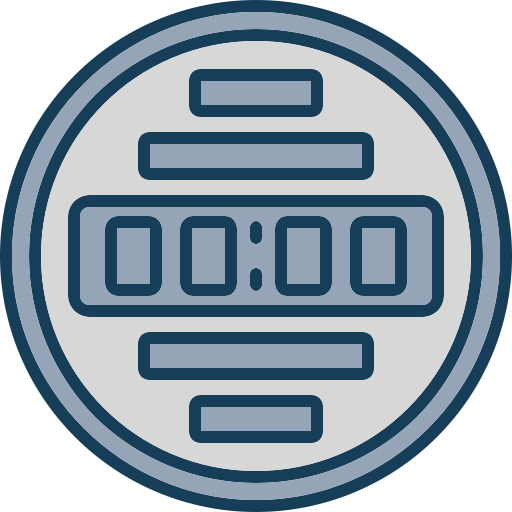 Digital alarm clock Generic color lineal-color icon