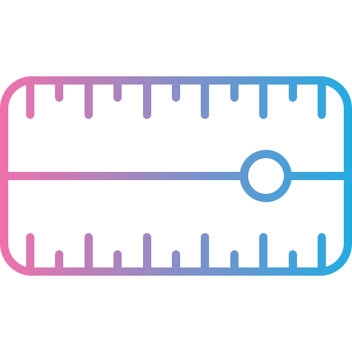 medir la distancia Generic gradient outline icono