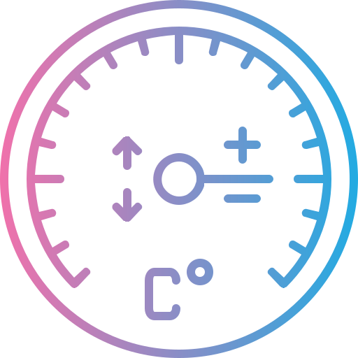 indicador de temperatura Generic gradient outline icono