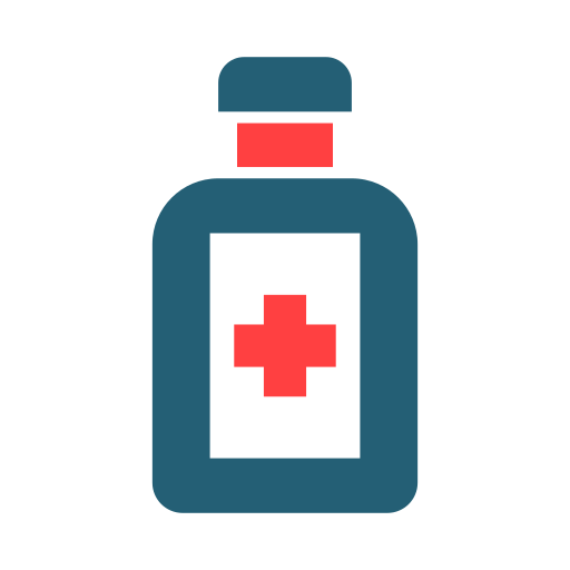 bottiglia di medicina Generic color fill icona