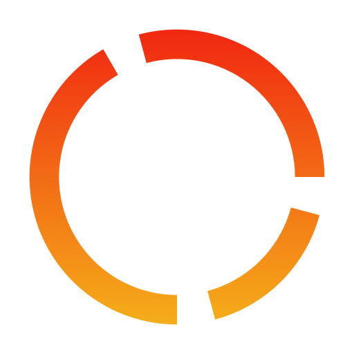 gráfico circular Generic gradient outline icono