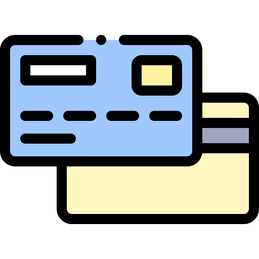 cartão de crédito Detailed Rounded Lineal color Ícone
