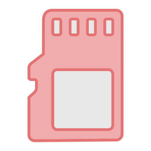 tarjeta de memoria Generic color lineal-color icono