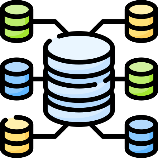 Data warehouse Special Lineal color icon
