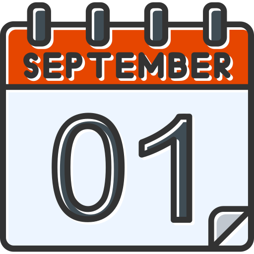 September Generic color lineal-color icon