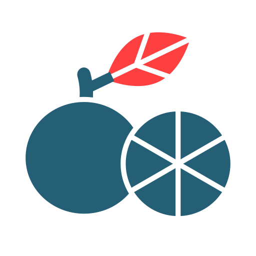 grejpfrut Generic color fill ikona