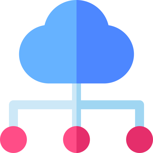 cloud computing Basic Rounded Flat icon