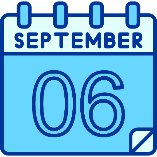 septiembre Generic color lineal-color icono