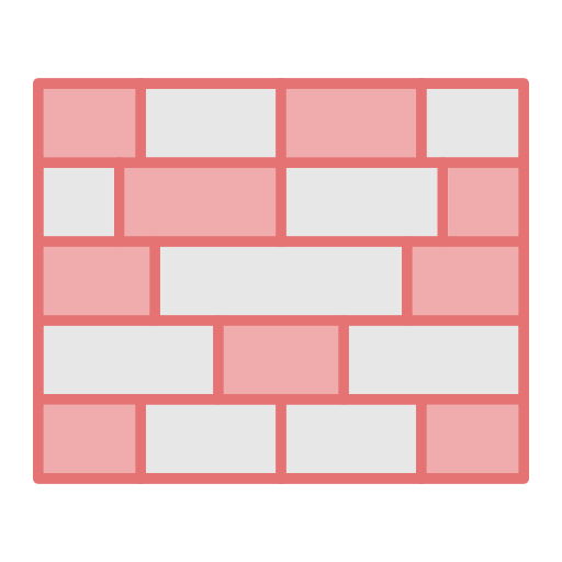 parede de tijolos Generic color lineal-color Ícone