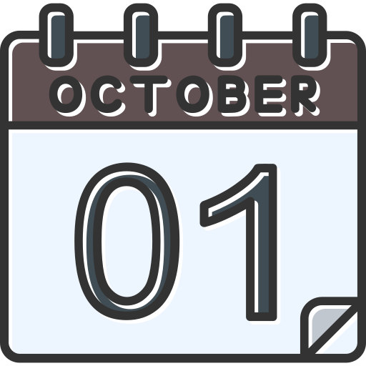 10月 Generic color lineal-color icon