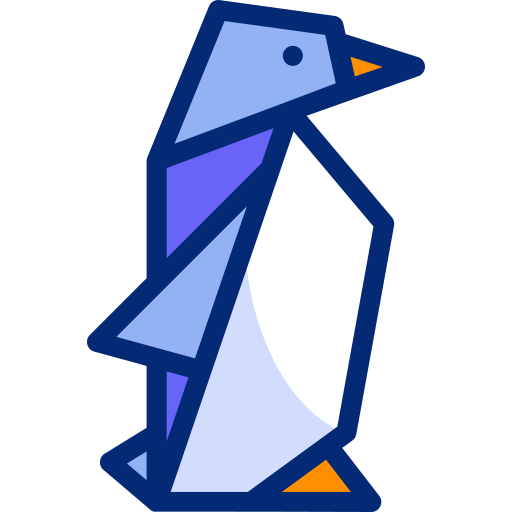 pingüino Basic Accent Lineal Color icono