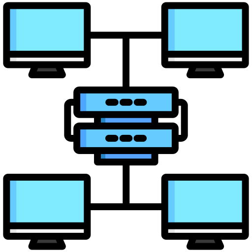 base de datos distribuida Generic gradient lineal-color icono