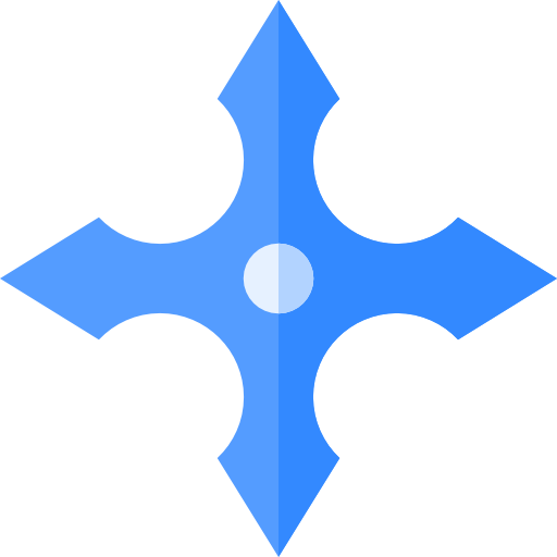 Shuriken Basic Straight Flat icon