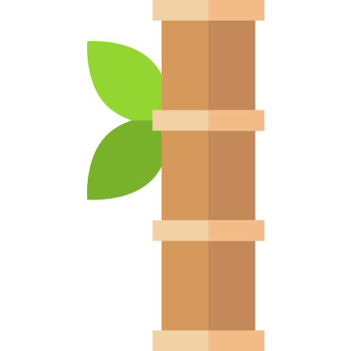 bambou Basic Straight Flat Icône