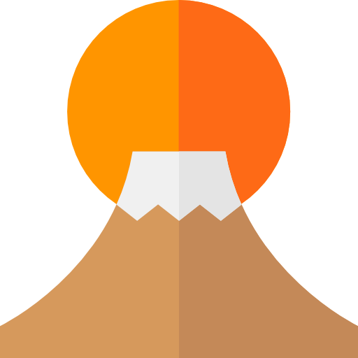 montaña fuji Basic Straight Flat icono