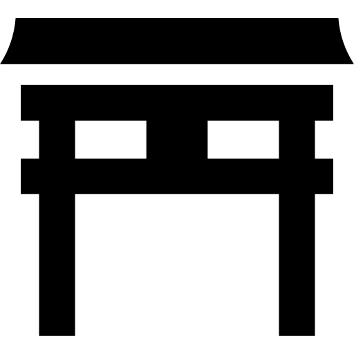 Torii gate Basic Straight Filled icon