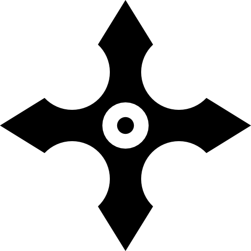 shuriken Basic Straight Filled icono