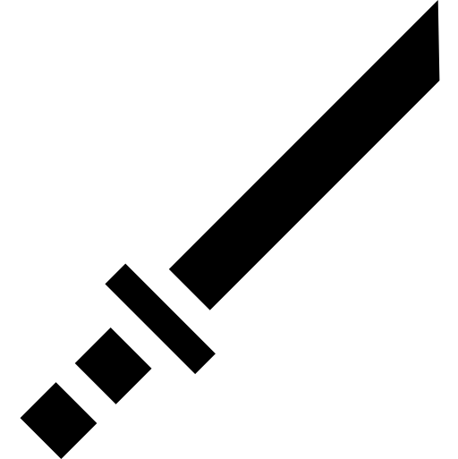 カタナ Basic Straight Filled icon