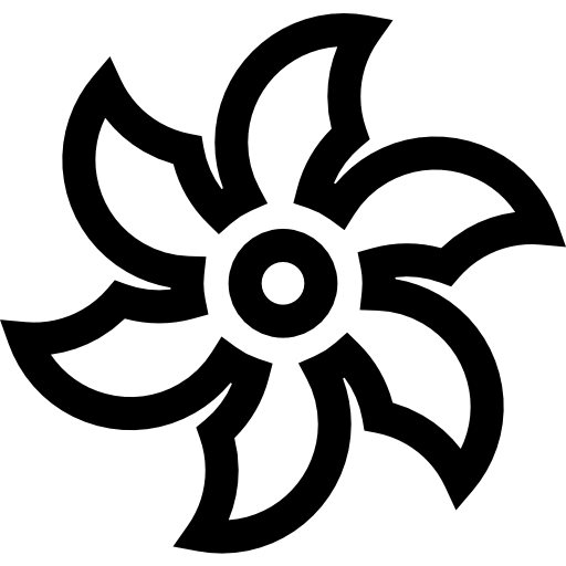 shuriken Basic Straight Lineal icon