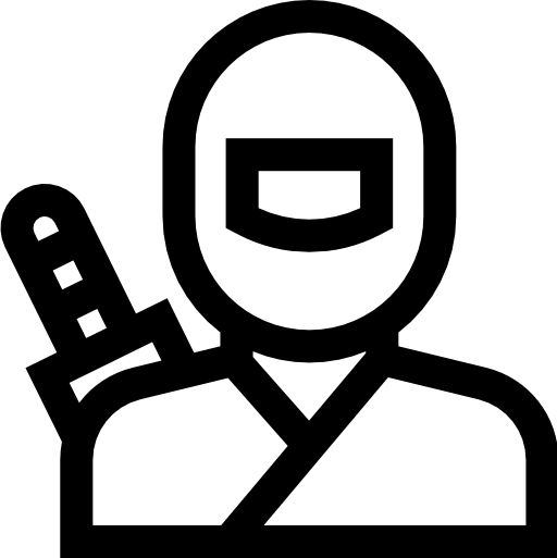 忍者 Basic Straight Lineal icon