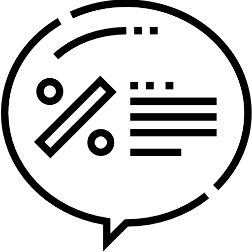 割引 Detailed Straight Lineal icon