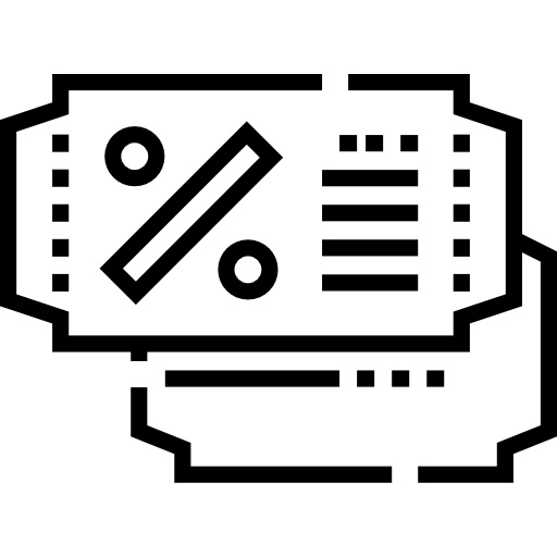rabat Detailed Straight Lineal ikona